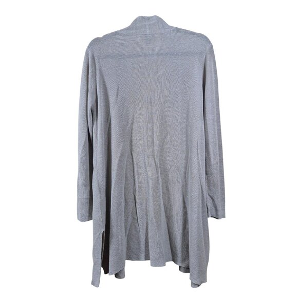 Eileen Fisher Womens Sweater Size M Linen Blend Cardigan Open Front Long Sleeve - Picture 2 of 6